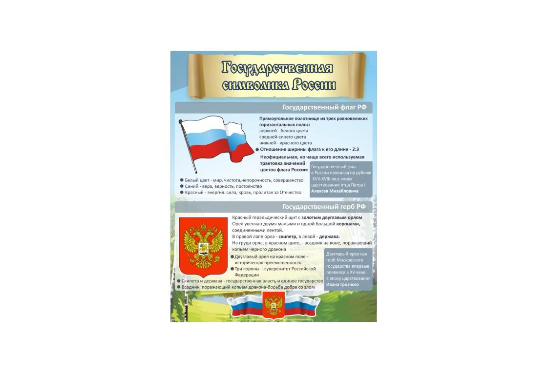 Стенд "Государственная символика России"
