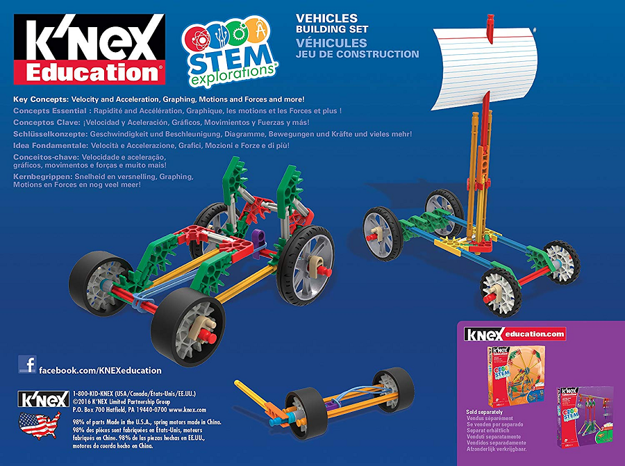 Конструктор образовательный K'NEX Education "STEM Исследования: Транспорт"