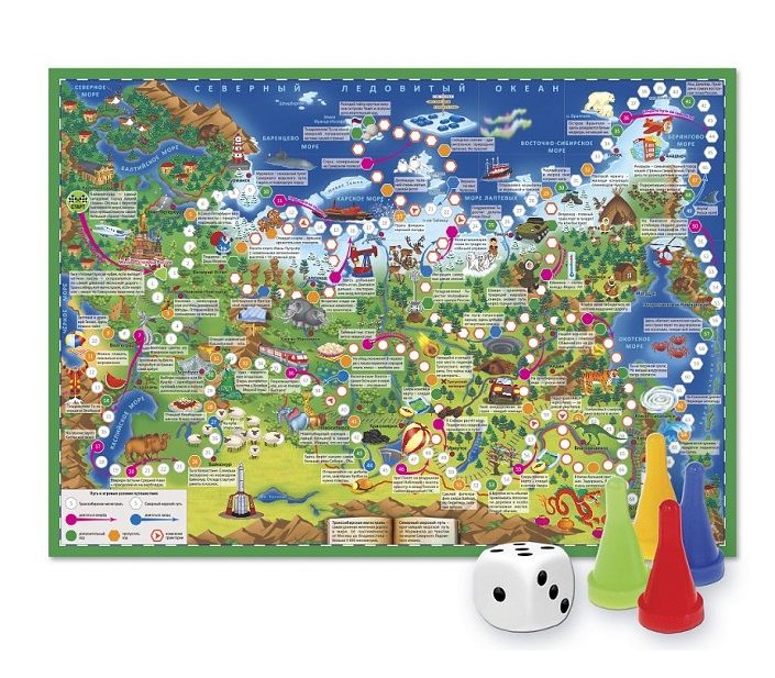 Игра-ходилка "Путешествуем по России"