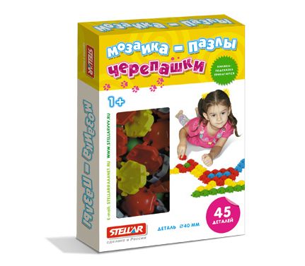 Мозаика-пазлы Черепашки (45 деталей)