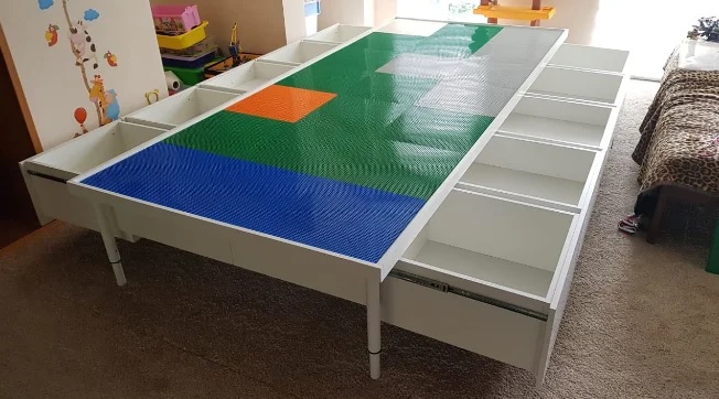 Стол для LEGO 240*120см с ящиками "ГЕРАКЛ"