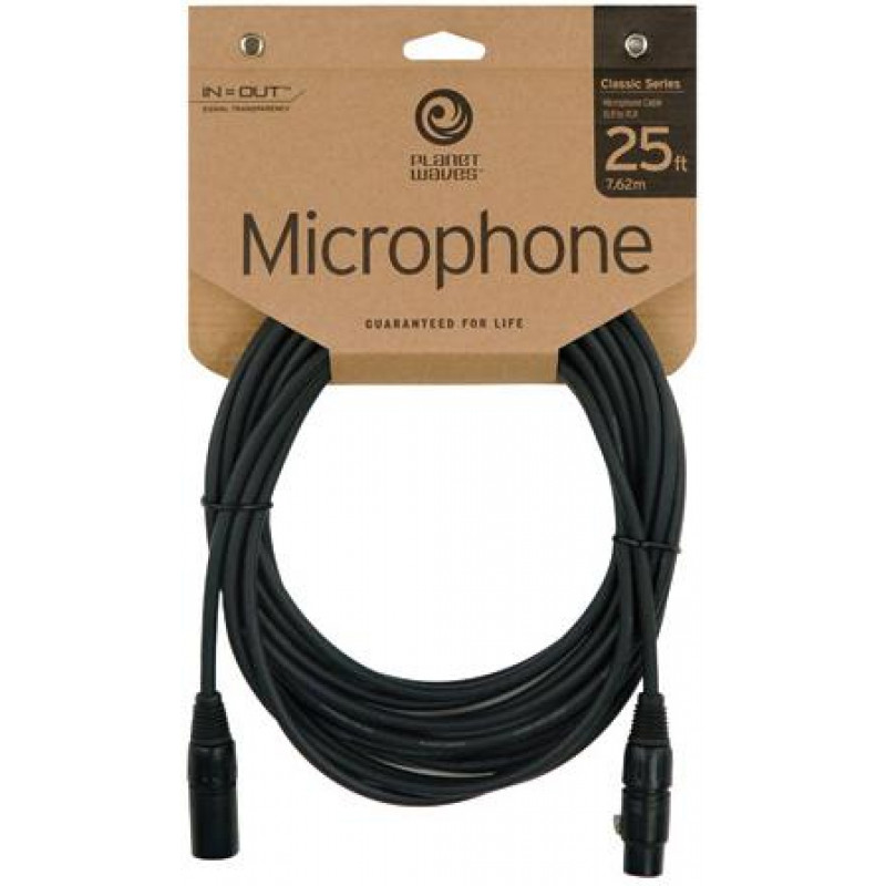 Акустический кабель PLANET WAVES PW-CMIC-25 7,62 м.