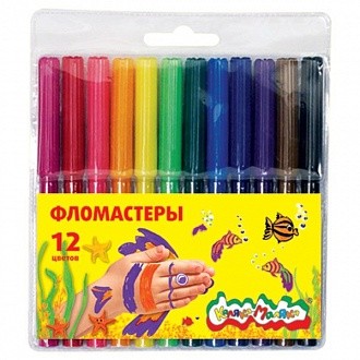 Фломастеры Каляка-Маляка (12 цветов)