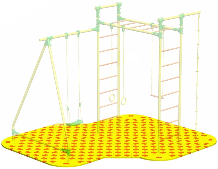 Puzzle Playground для детского спортивного комплекса Leco-IT Outdoor 2,7 х 2,8 м