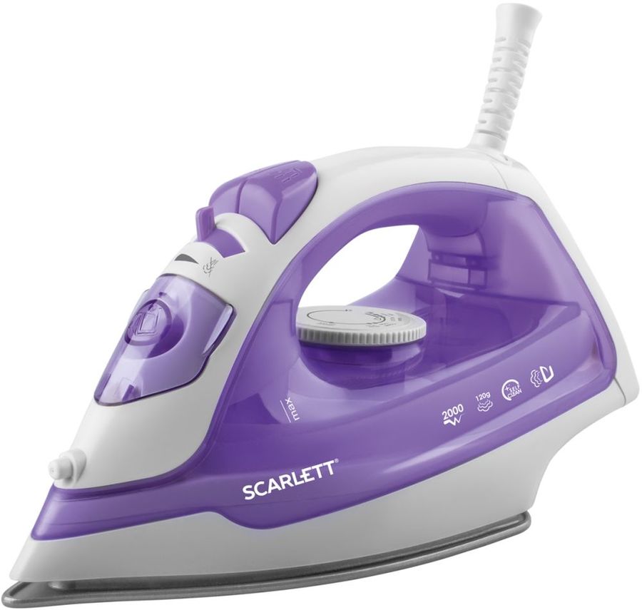 Утюг SCARLETT, 2000 Вт, фиолетовый