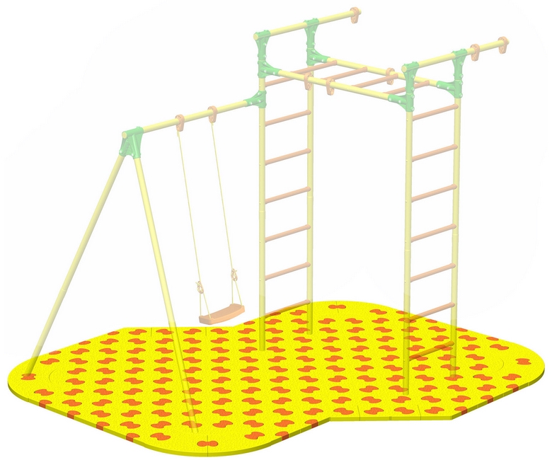 Puzzle Playground для детского спортивного комплекса LKids Outdoor 2,0 х 2,1 м