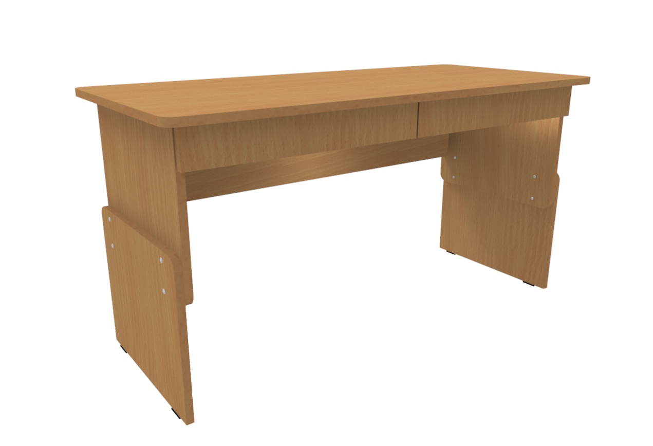 Парта 2-х местная с ящиком, 1100х500х400-580мм