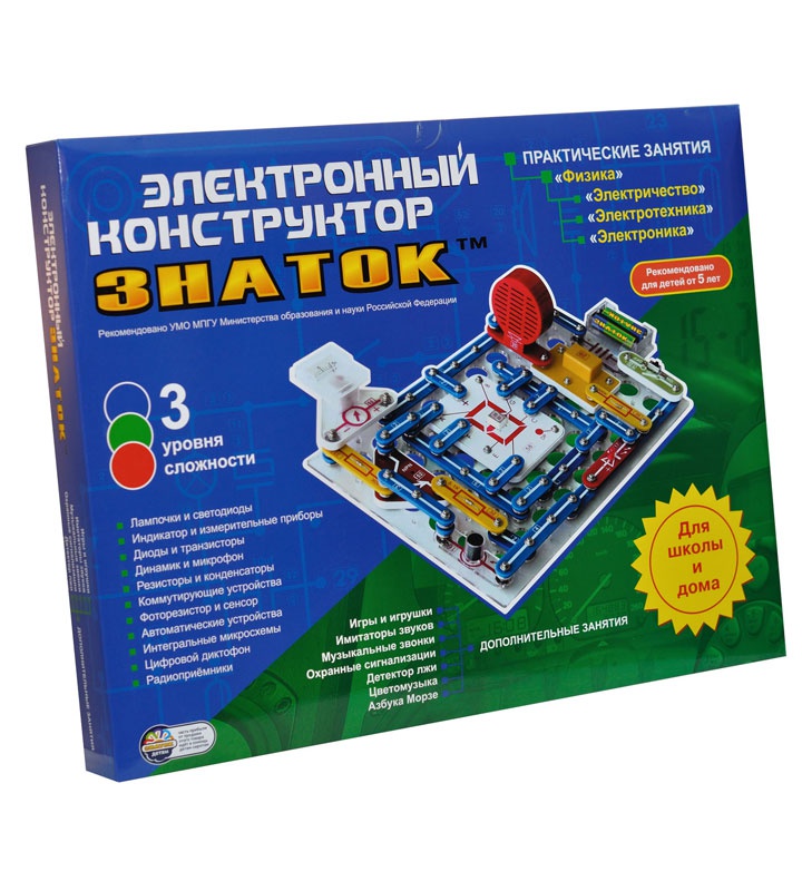 Электронный конструктор Знаток: 999 схем + Школа