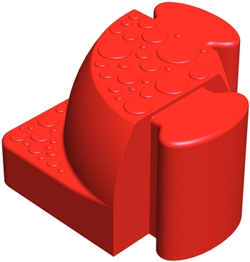 Соединительный уголок Walkedge 7 см красный