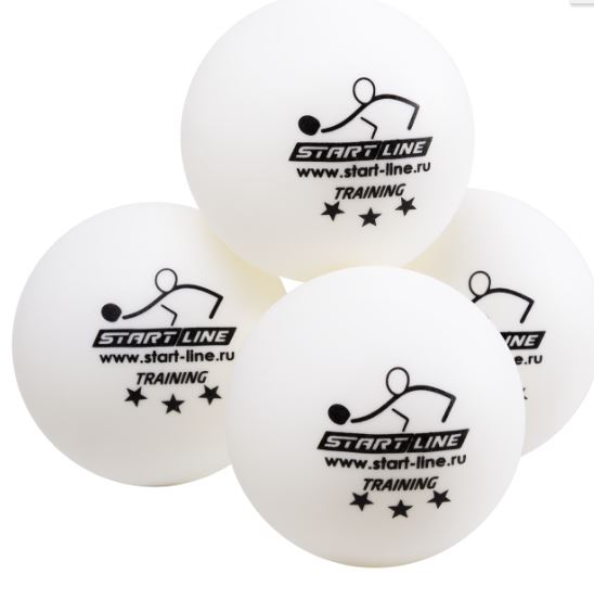 Мяч н/т Start Line 3* Training белый (6шт.)