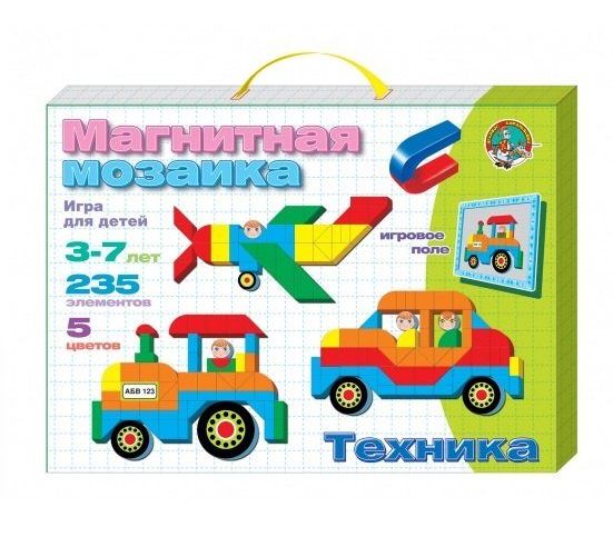 Магнитная мозаика Техника (235 элементов)