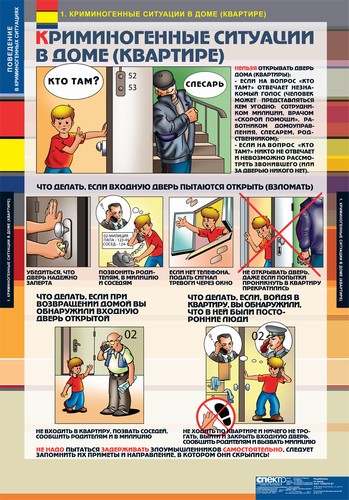Комплект таблиц "Поведение в криминогенных ситуациях"
