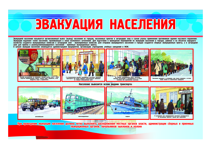 Стенд "Эвакуация населения"