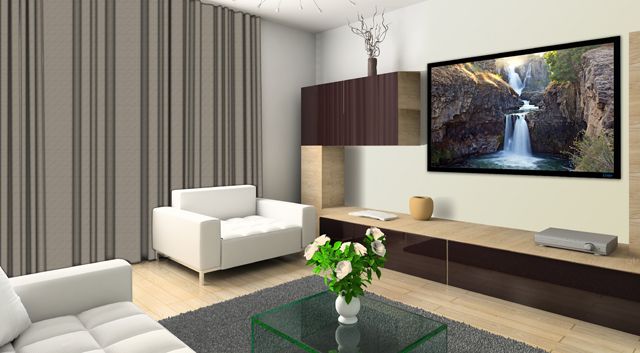 Экран на раме Cima by Stewart 110" 16:9 137x244см., полотно TIBURON™ (GRAY), рама 150x256см.