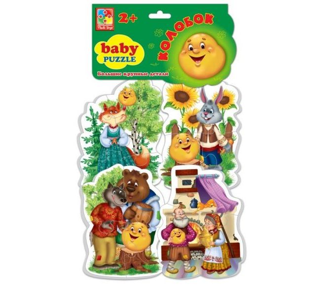 Пазлы мягкие Baby puzzle Сказка Колобок