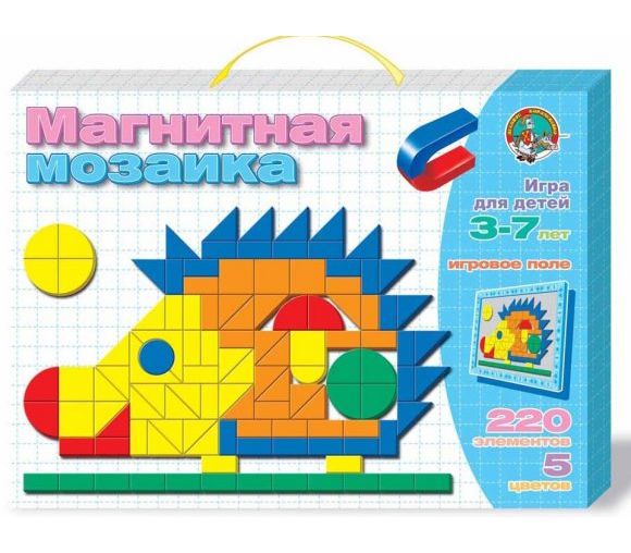 Мозаика магнитная Ежик (220 элементов)