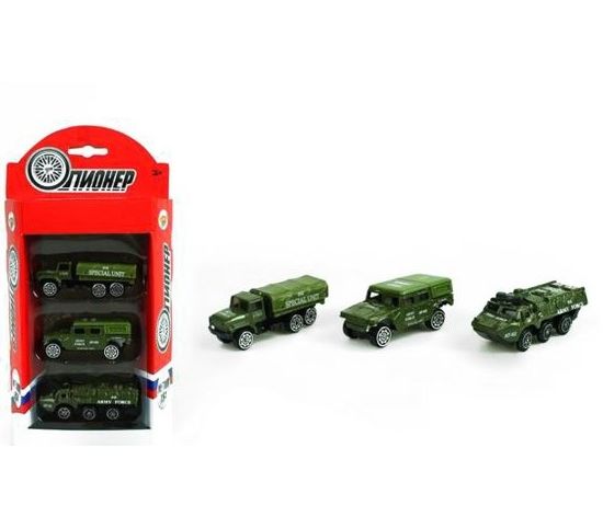 Набор машинок Военный (3 шт)