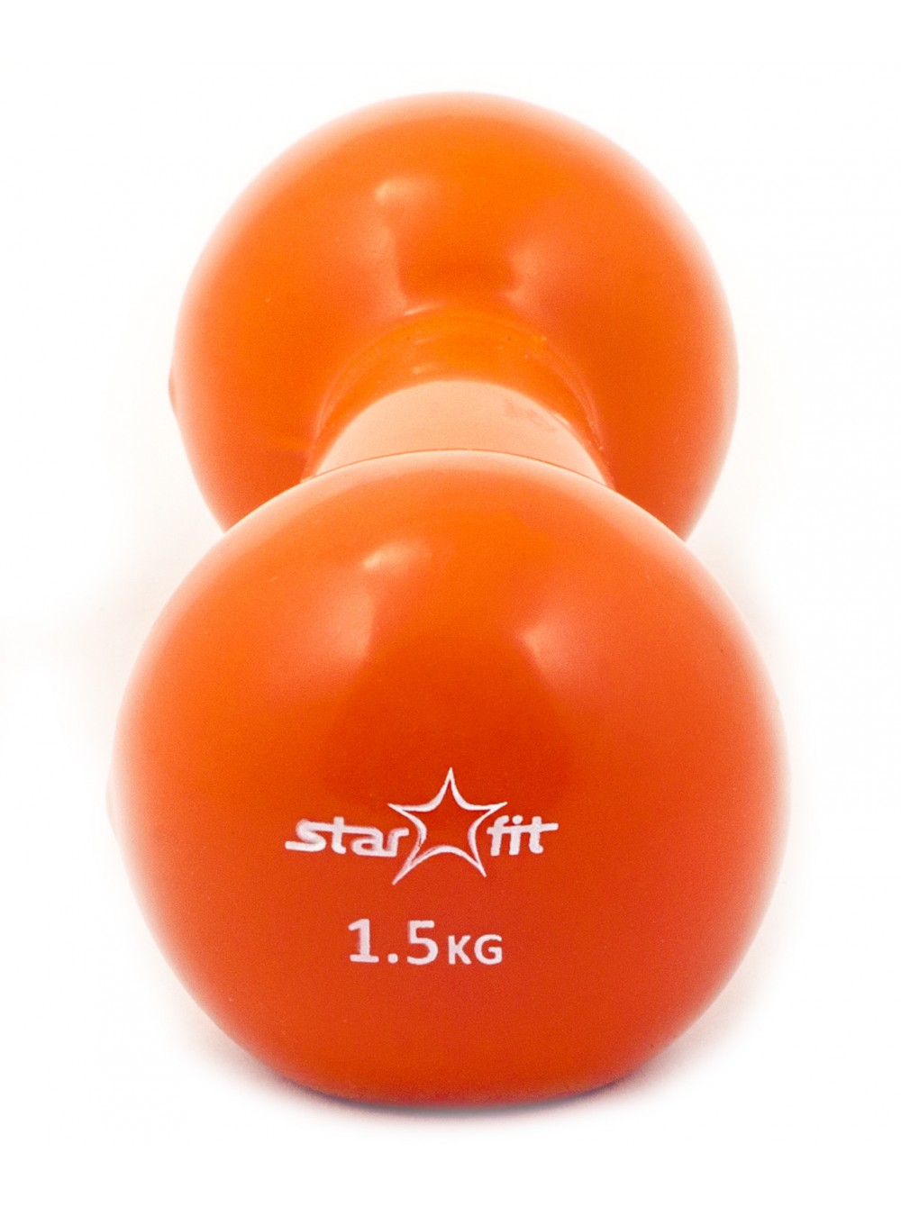 Гантель виниловая STARFIT 1,5 кг, оранжевый