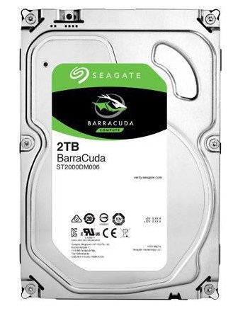Жесткий диск SEAGATE Barracuda ST2000DM006, 2Тб, HDD, SATA III, 3.5"