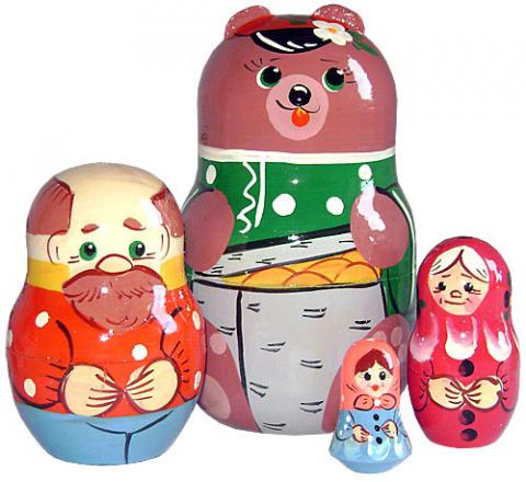 Матрешка Маша и медведи
