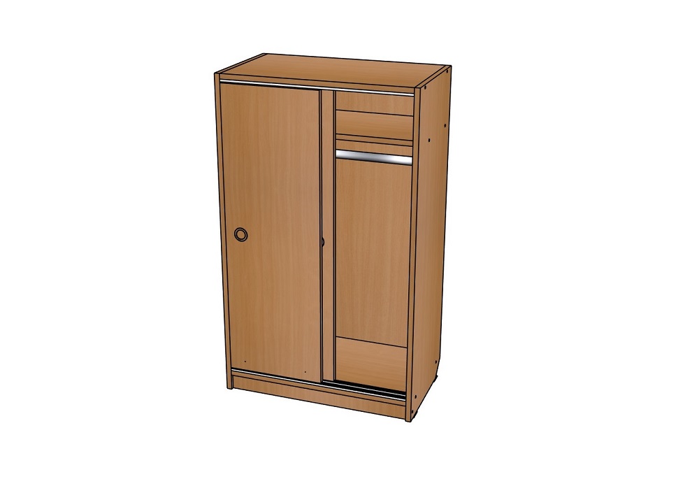 Шкаф-купе, 600х344х1000 мм. Игровая мебель "Машенька"