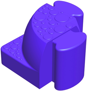 Соединительный уголок Walkedge 7 см фиолетовый