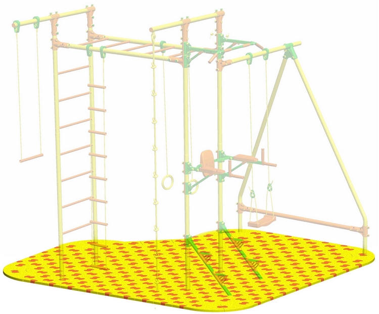 Puzzle Playground для детского спортивного комплекса Leco-IT Outdoor 2,7 х 2,9 м