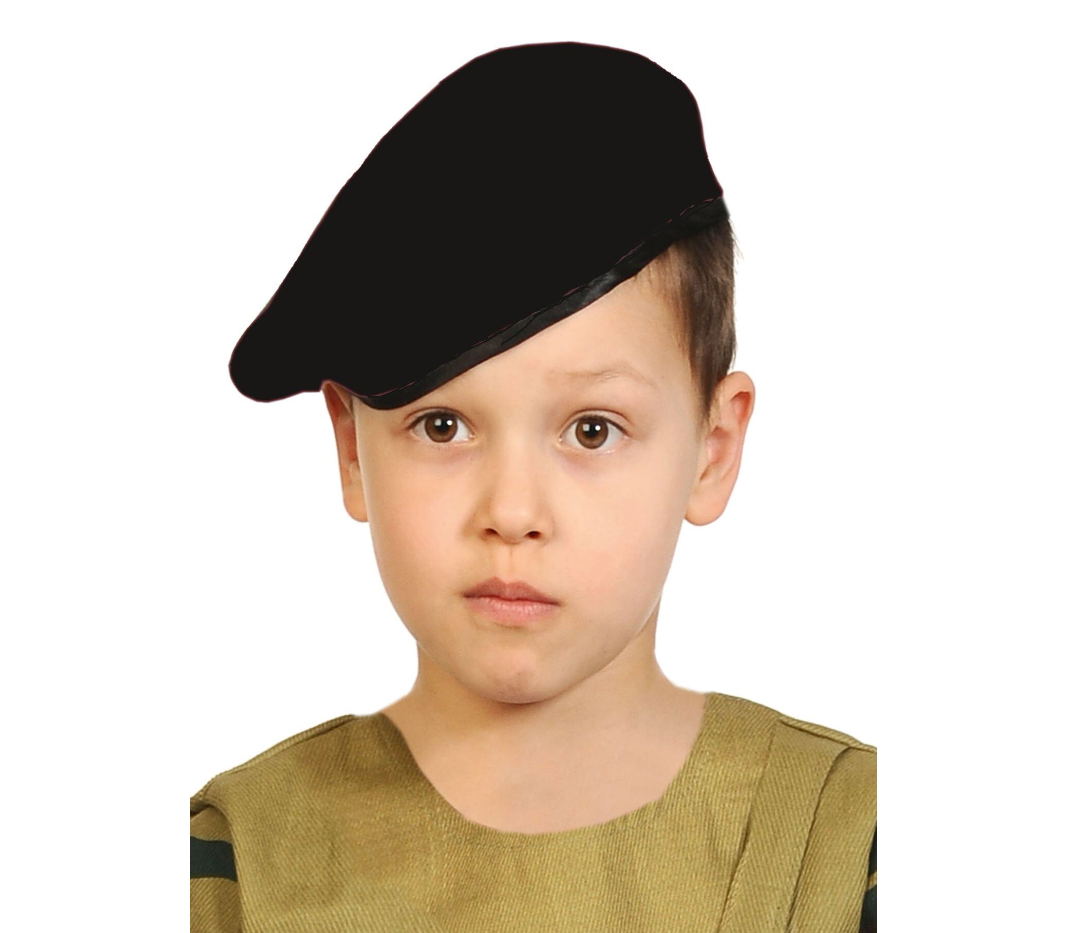 Берет черный детский