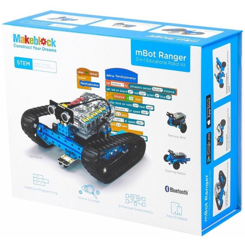 Робототехнический набор базовый MakeBlock mBot Ranger Robot Kit (Bluetooth Version). 8+