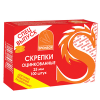 Скрепки оцинкованные, 25 мм