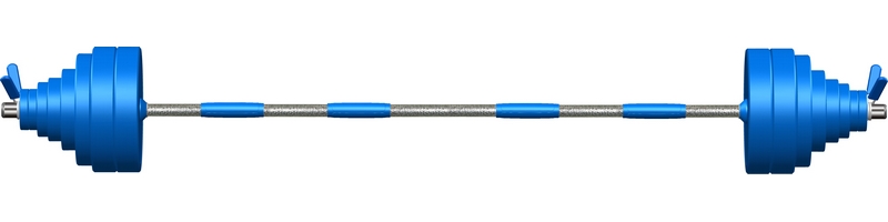 Штанга Leco-IT Pro на диам. 30 мм, 150 см, 90 кг