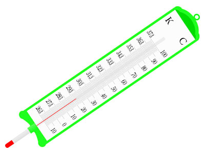 Термометр демонстрационный (шкала -10…+100 °С и 263...373 °К)