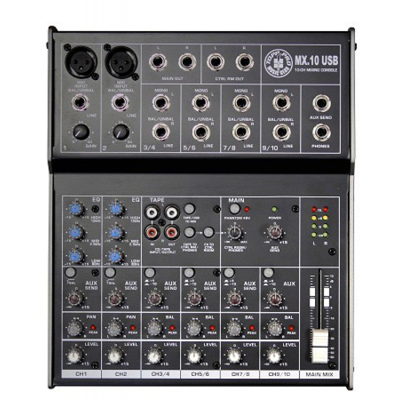 Микшерный пульт TOPP PRO MX.10USB