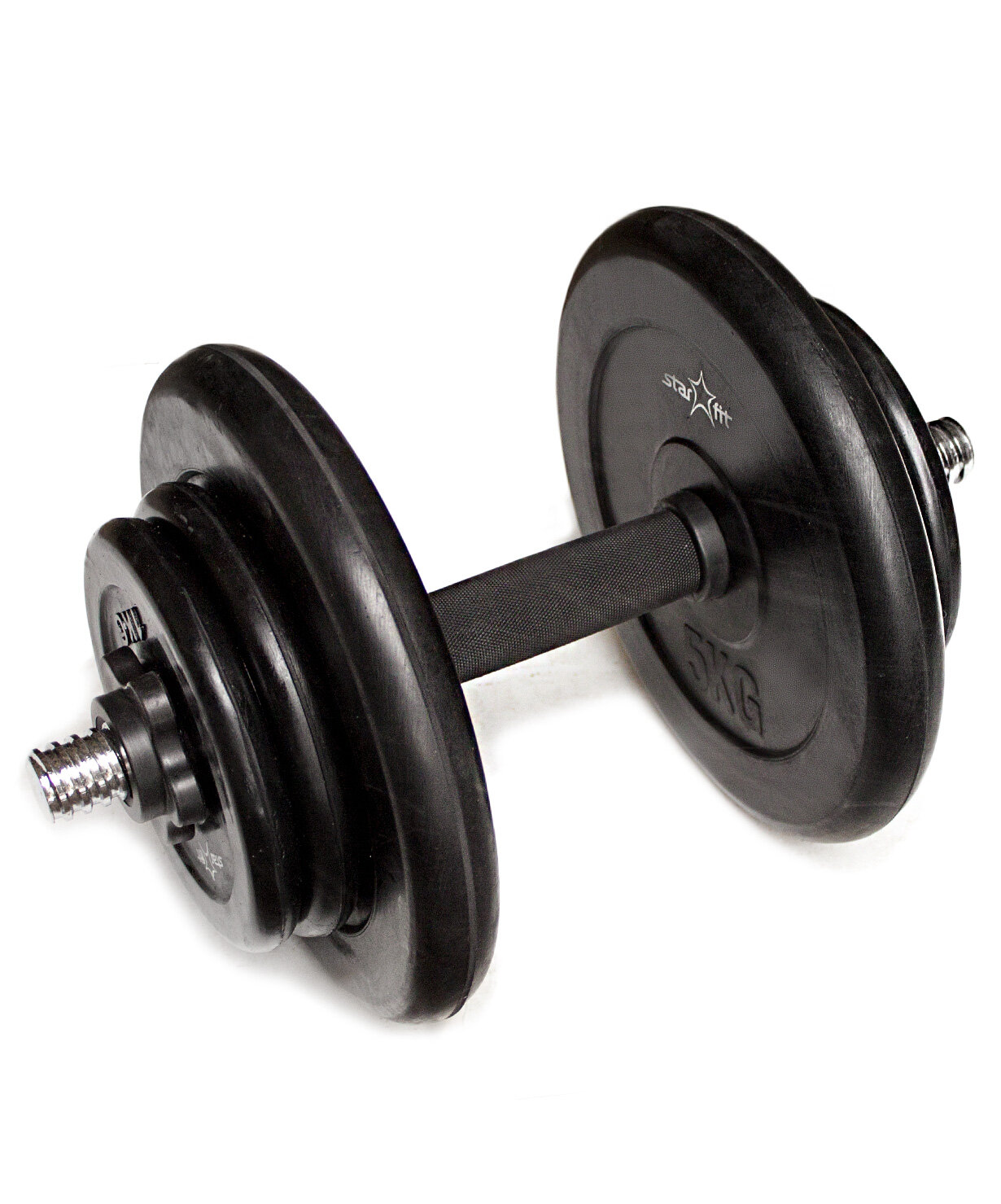 Гантель разборная обрезиненная STARFIT 10 кг