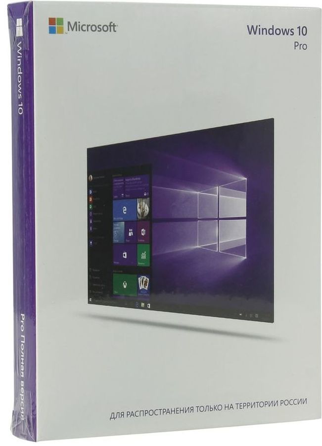 Операционная система MICROSOFT Windows 10 Pro, 32/64 bit, Rus, Only USB, USB