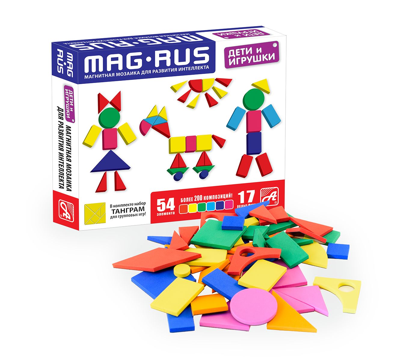 Магнитная мозаика Дети и игрушки