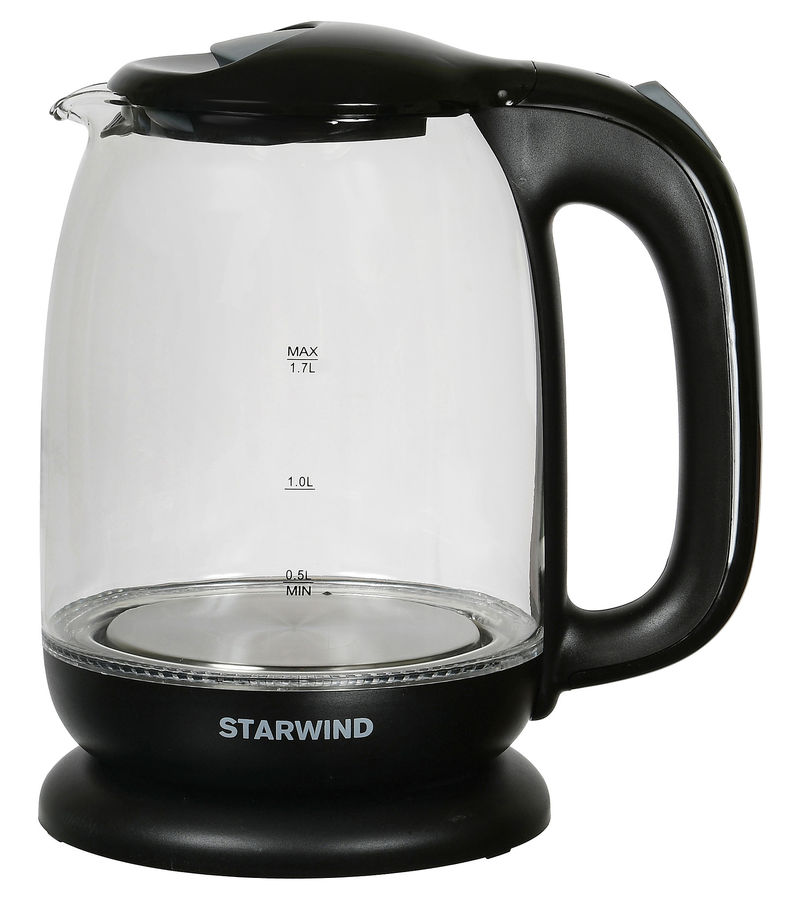 Чайник электрический STARWIND, 2200 Вт, черный