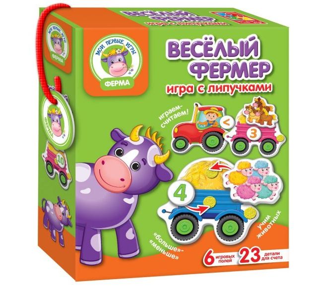 Развивающая игра с липучками Веселый Фермер