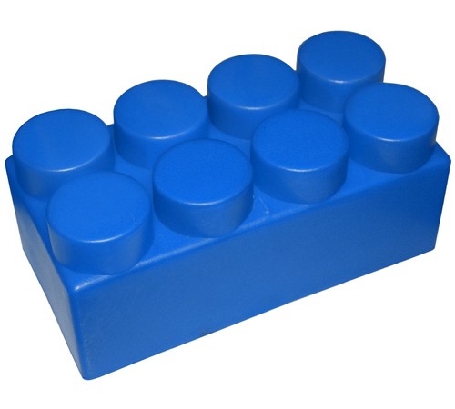 Элемент GigaBloks Outdoor 10" 4 х 2 синий