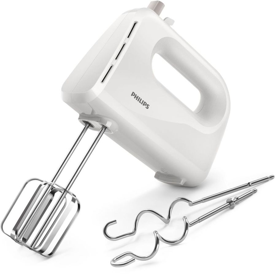 Миксер PHILIPS, ручной, 300 Вт, белый