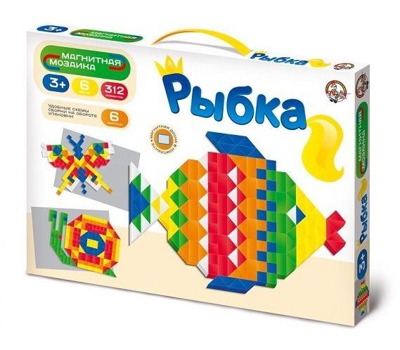 Магнитная мозаика Рыбка (312 элементов)