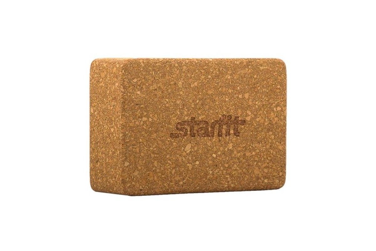 Блок для йоги STARFIT, пробка