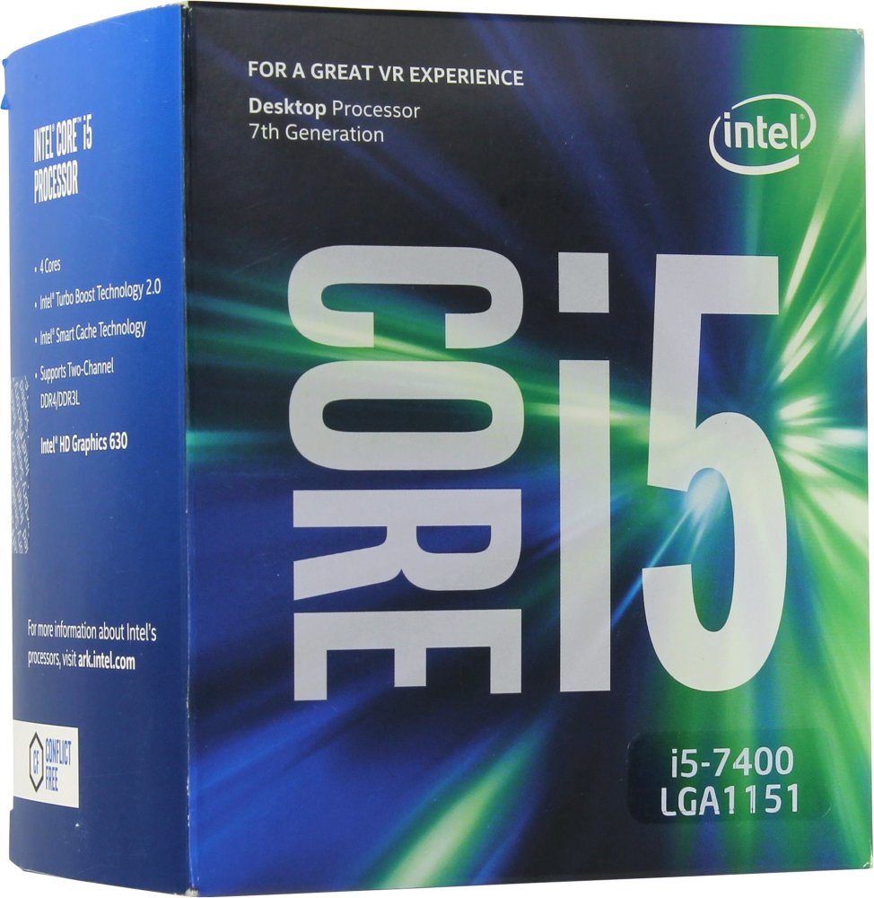Процессор INTEL Core i5 7400, LGA 1151 BOX