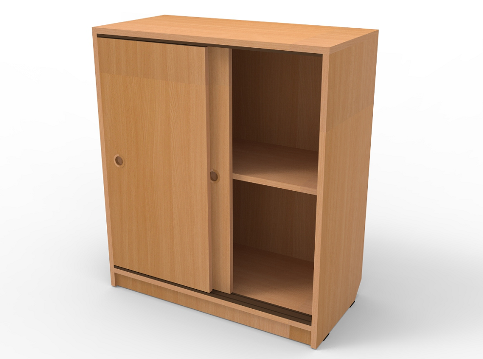 Стеллаж с дверями-купе (УдК-3), 700х340х800 мм
