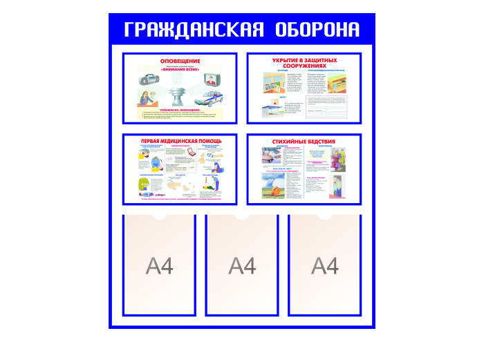Стенд "Гражданская оборона"
