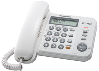 Проводной телефон PANASONIC KX-TS2358RUW, белый
