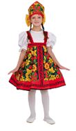 Хохлома расписной костюм для девочки