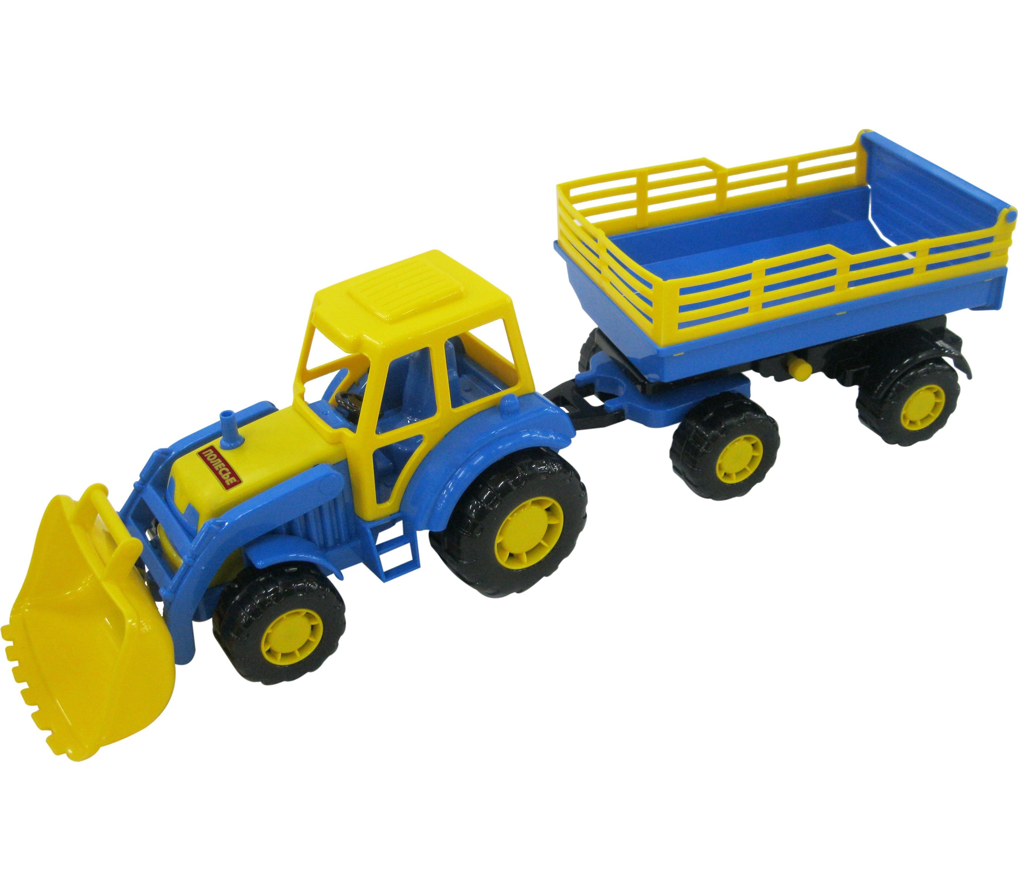 Мастер трактор с прицепом №2 и ковшом