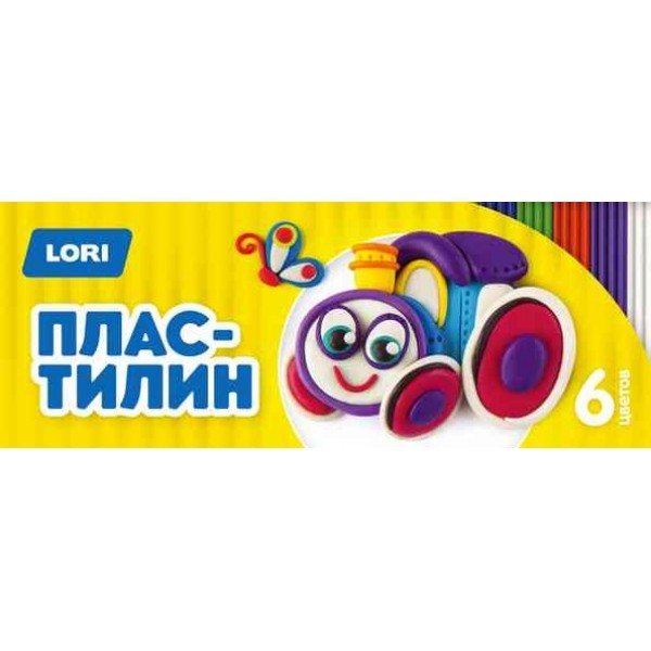 Пластилин детский, 6 цветов