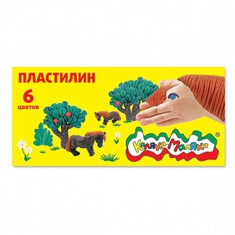 Пластилин Каляка-Маляка (6 цветов)